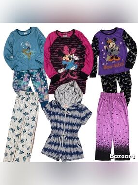 9pc Sz 7/8 pajamas bundle